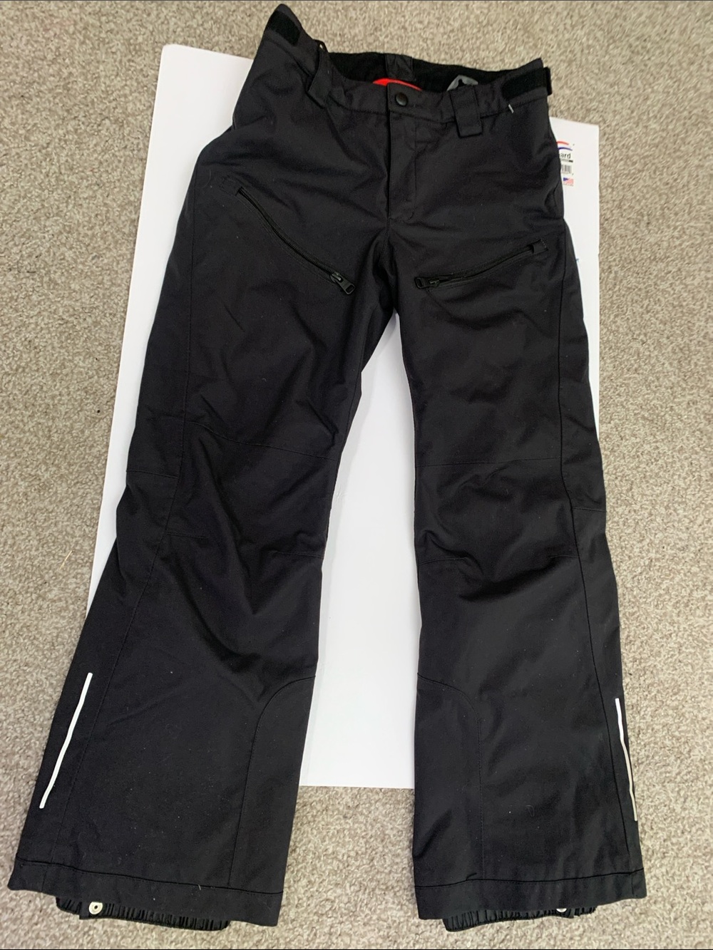 Black Ski Jogger Pants - Weather-Ready Snow Trousers size 140